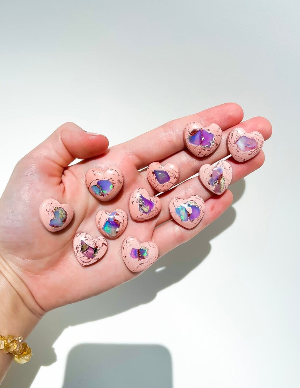 Galaxy Opal Heart Halo Quartz