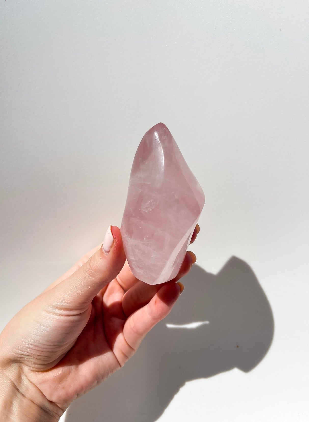 Rose Quartz Flame #1 Halo Quartz 