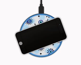 Evil Eye Wireless Phone Fast Charger Halo Quartz 