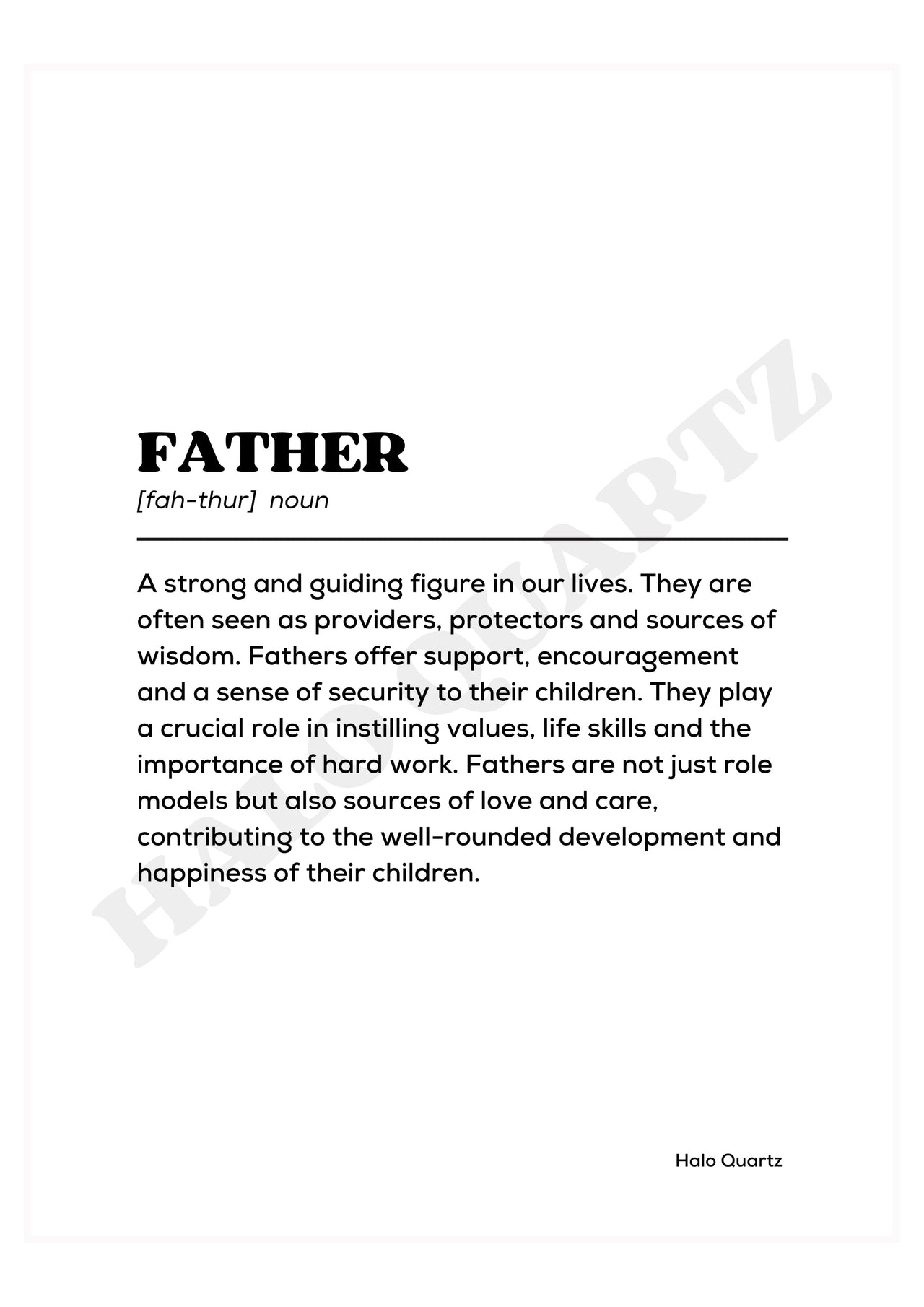 Father Halo Quartz 