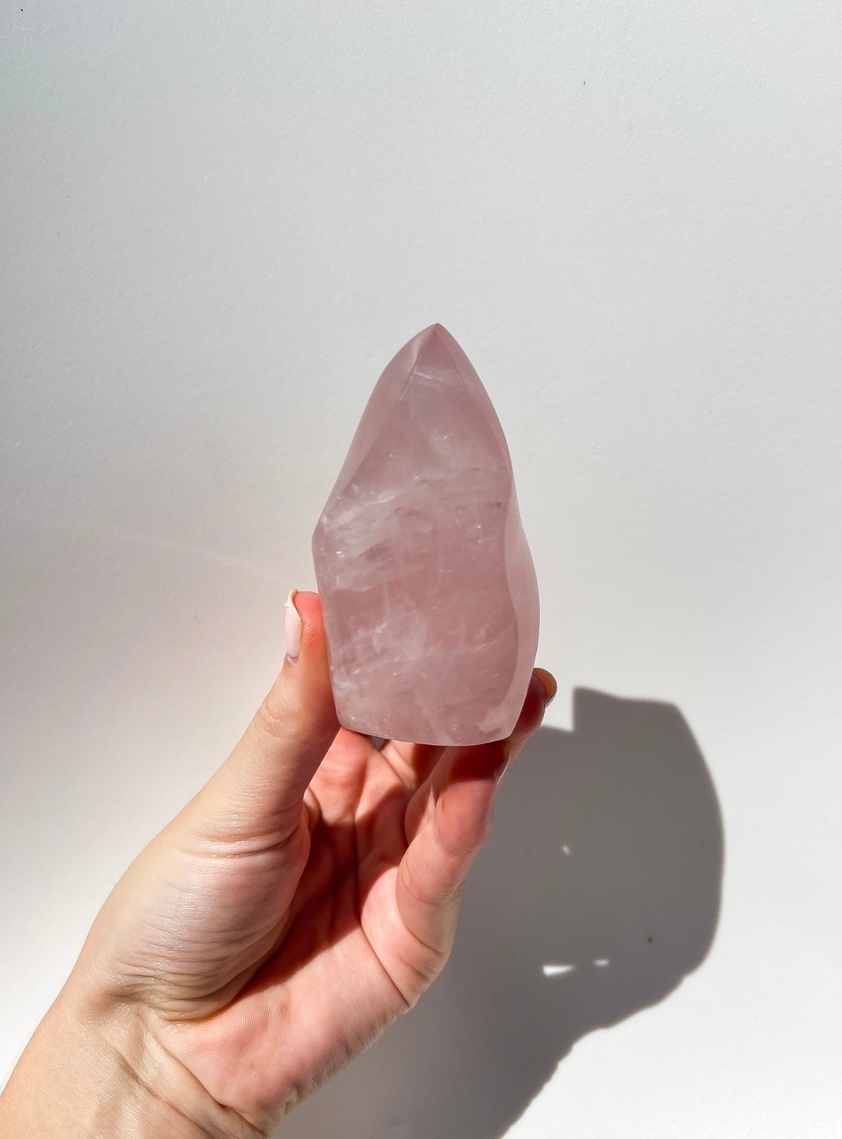 Rose Quartz Flame #1 Halo Quartz 