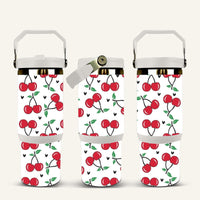 Cherries Tumbler with Flip Straw