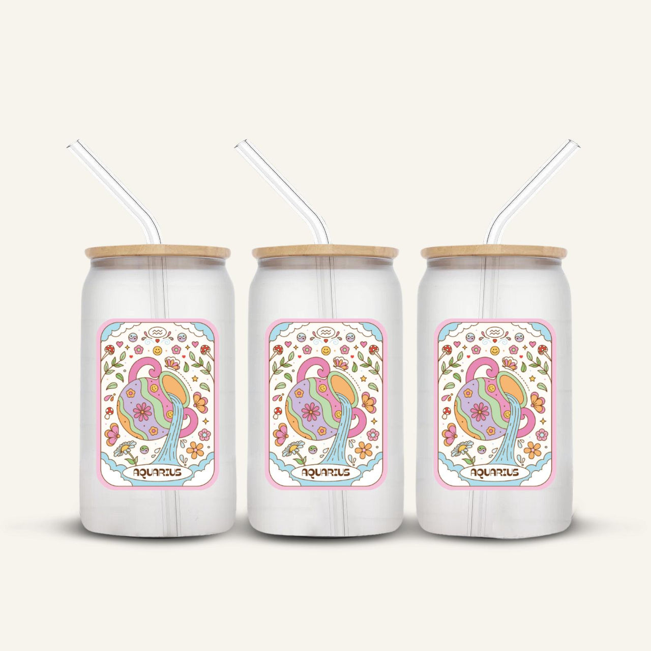 Aquarius Glass Cup