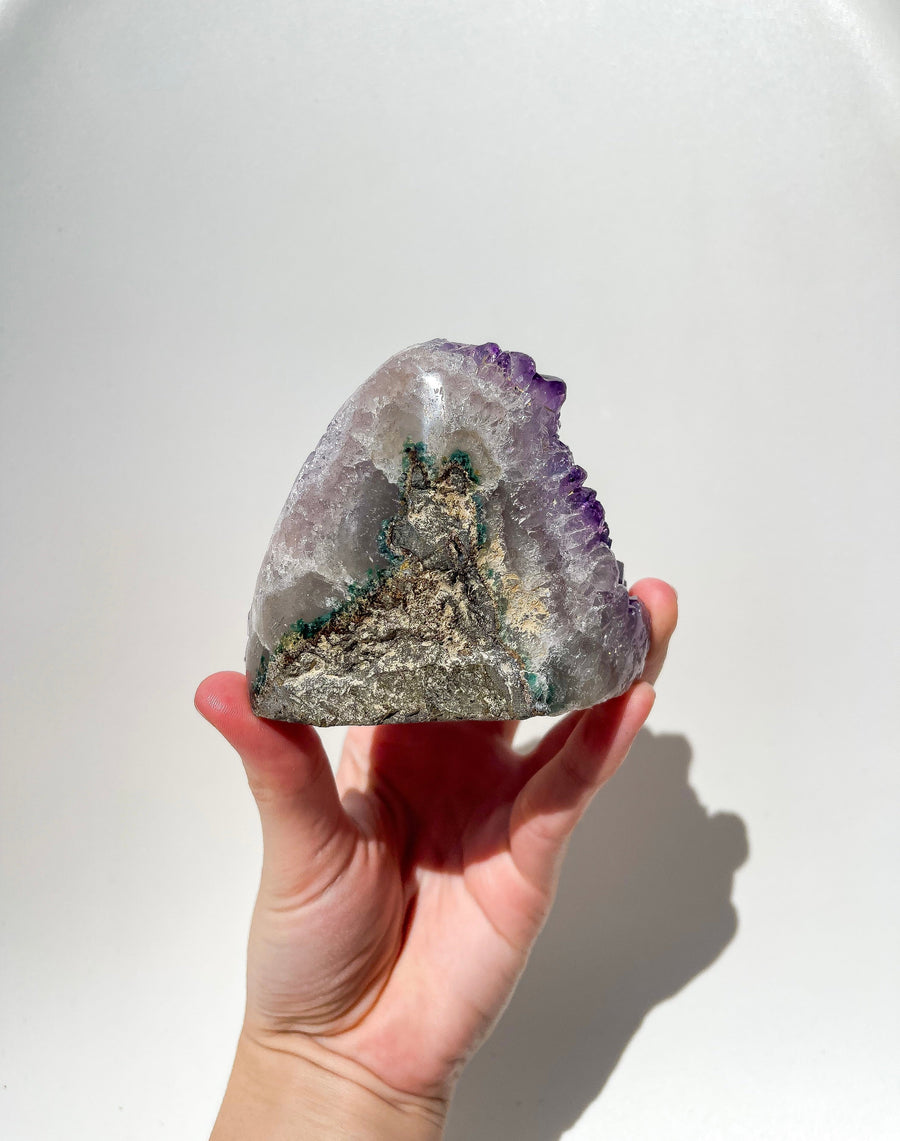 Amethyst Cluster #1 Halo Quartz 