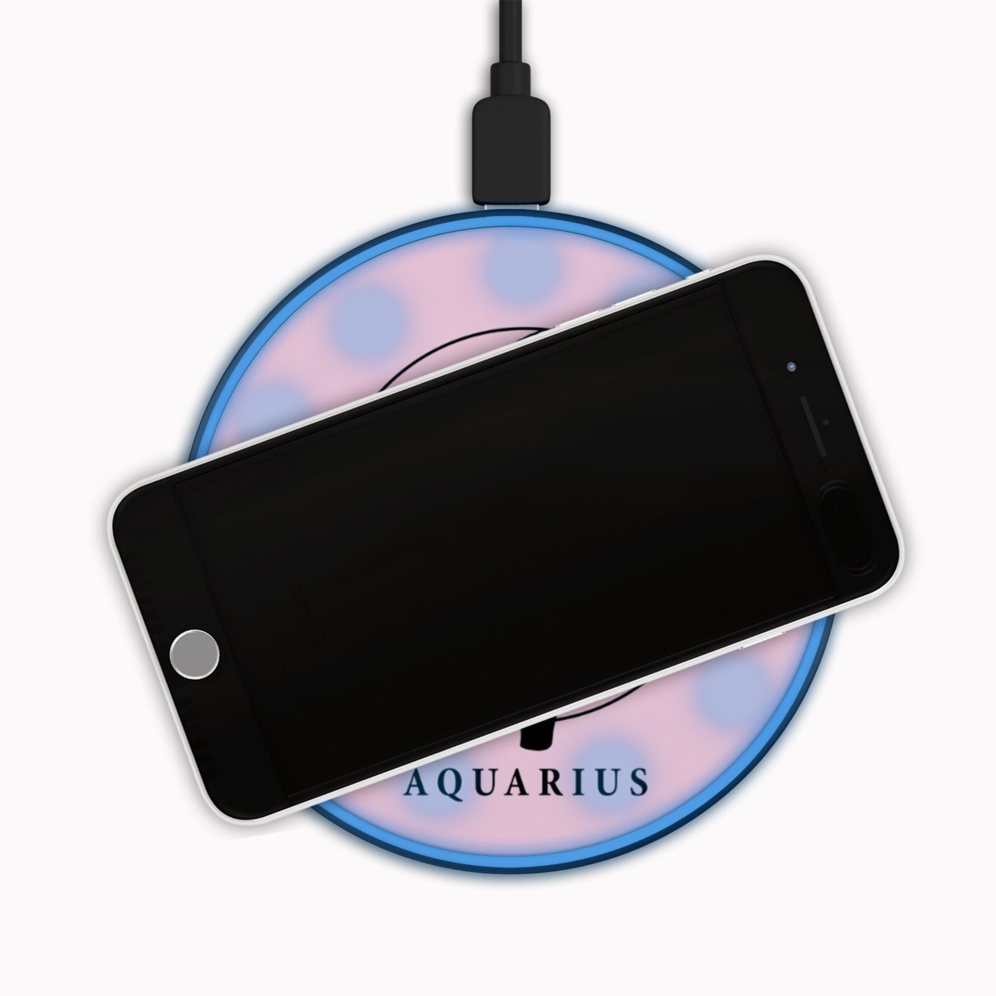 Assorted Zodiac Wireless Phone Fast Charger Halo Quartz 