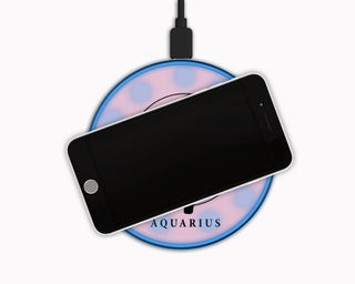 Assorted Zodiac Wireless Phone Fast Charger Halo Quartz 