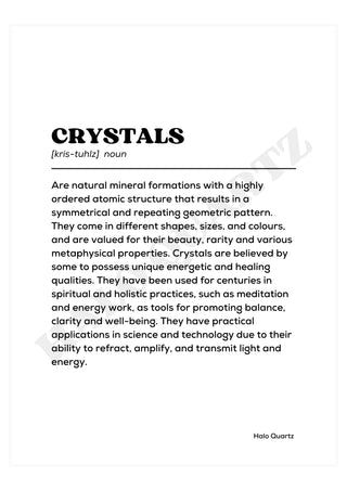 Crystals Halo Quartz 