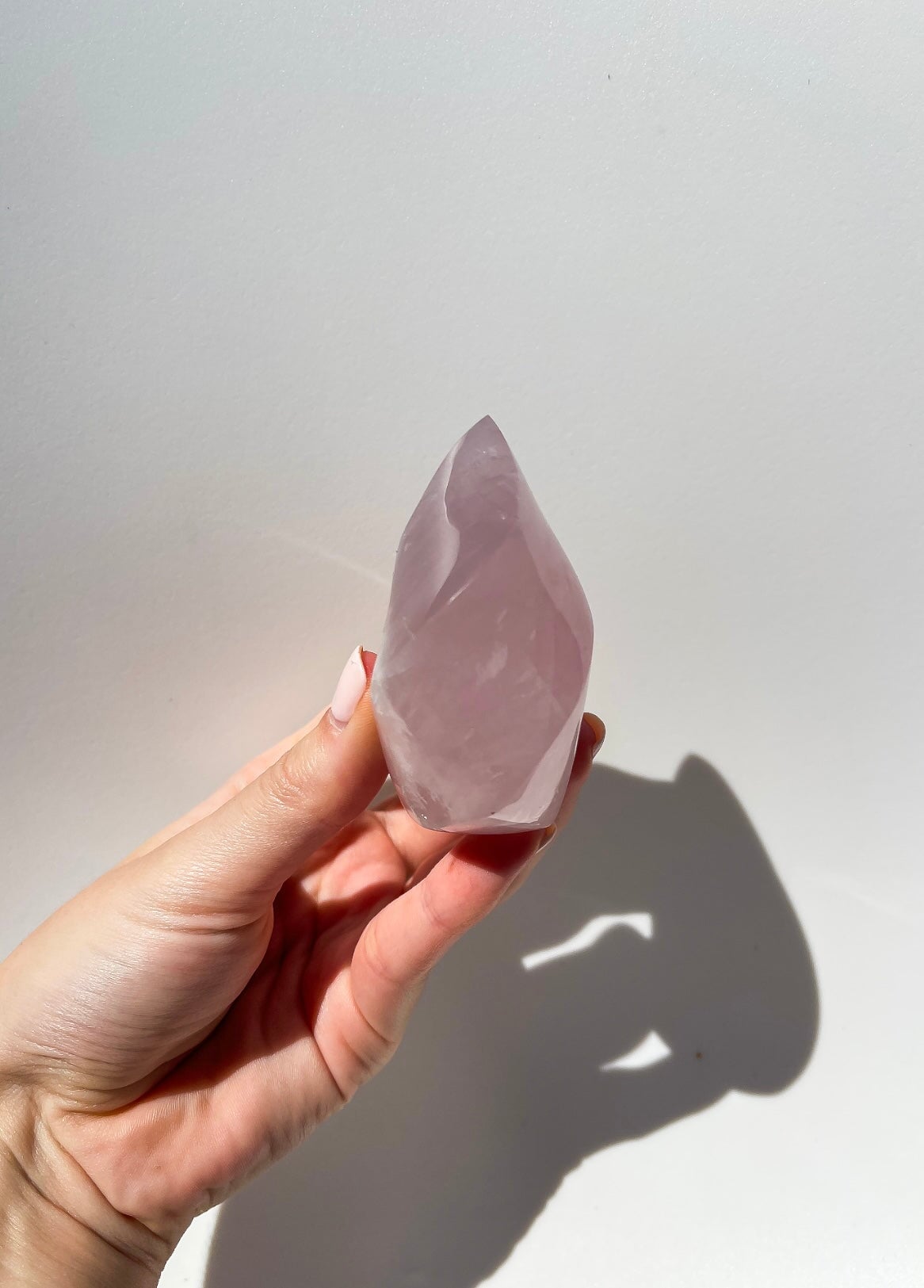 Rose Quartz Flame #2 Halo Quartz 