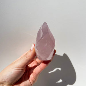 Rose Quartz Flame #2 Halo Quartz 