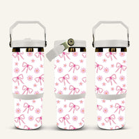 Pink Bows Tumbler with Flip Straw #3