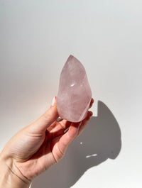 Rose Quartz Flame #1 Halo Quartz 