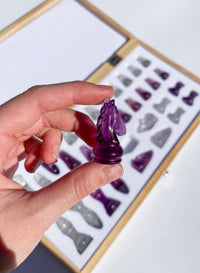 Fluorite Chess Set $278 PRE-ORDER Halo Quartz 