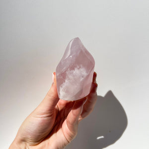 Rose Quartz Flame #2 Halo Quartz 