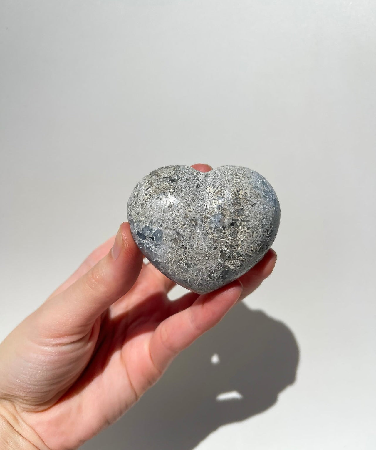 Celestite Heart Cluster Halo Quartz 