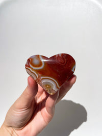 Carnelian Heart #3 Halo Quartz 