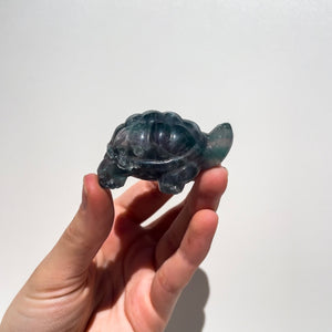 Fluorite Turtle Intuitively Chosen Halo Quartz 