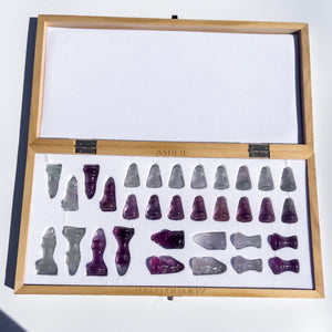 Fluorite Chess Set $278 PRE-ORDER Halo Quartz 