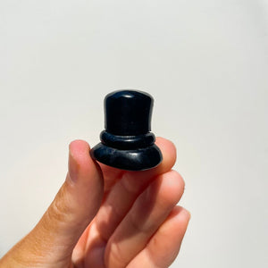 Taylor Swift Collection Halo Quartz Black Obsidian Top Hat - Red 