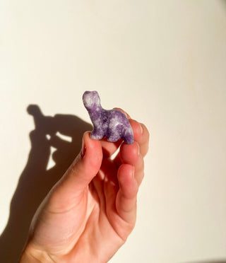 Lepidolite Dinosaur Halo Quartz 