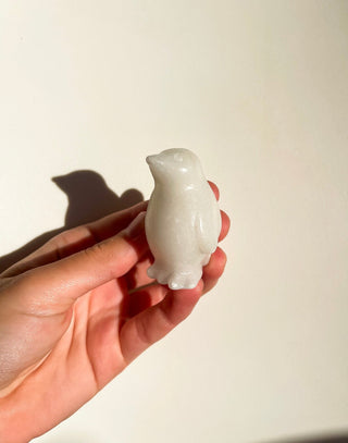 White Agate Penguin Halo Quartz 