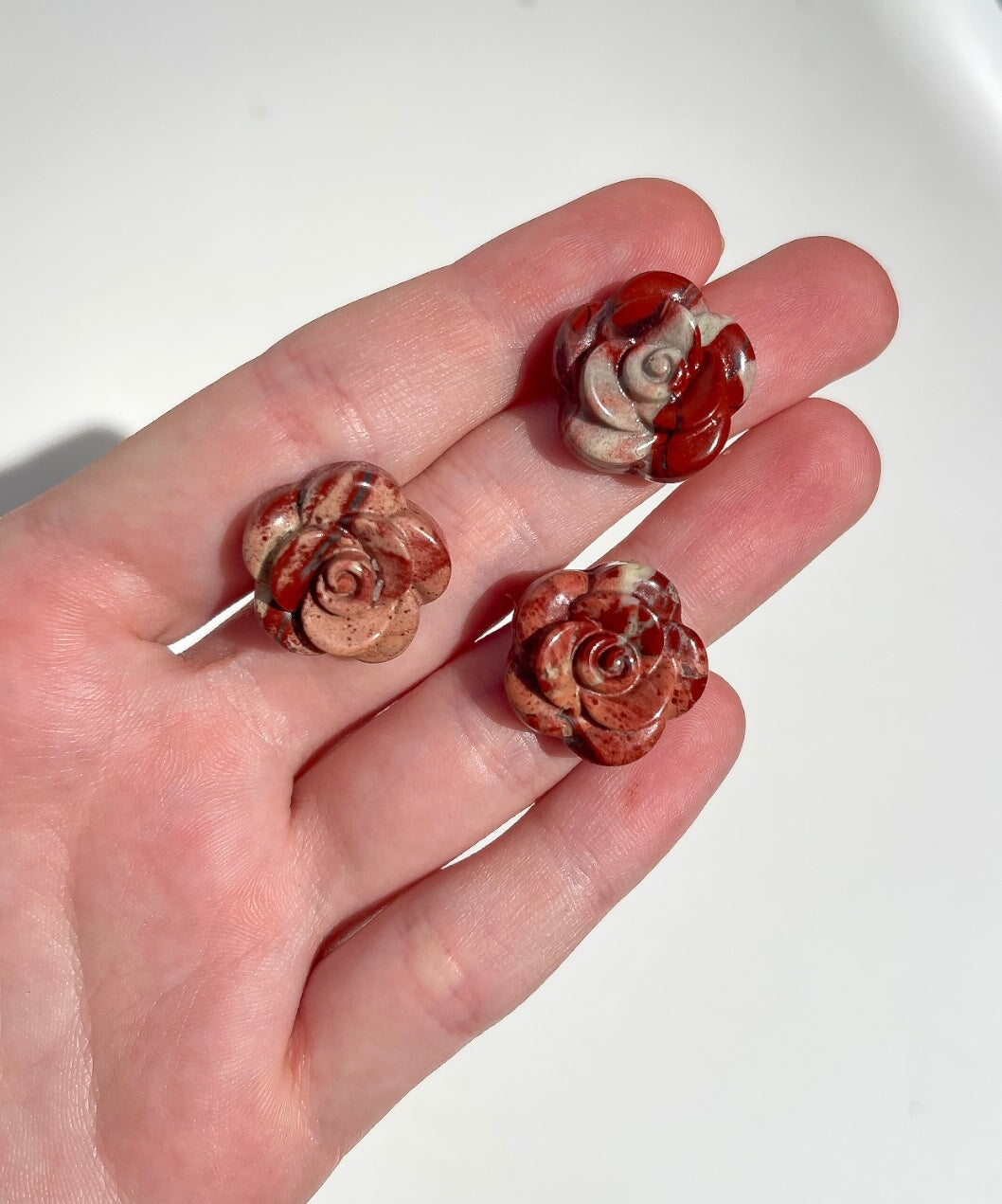 Red Jasper Rose Halo Quartz 