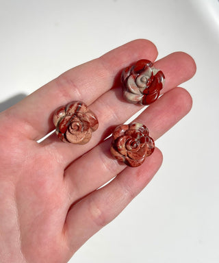 Red Jasper Rose Halo Quartz 