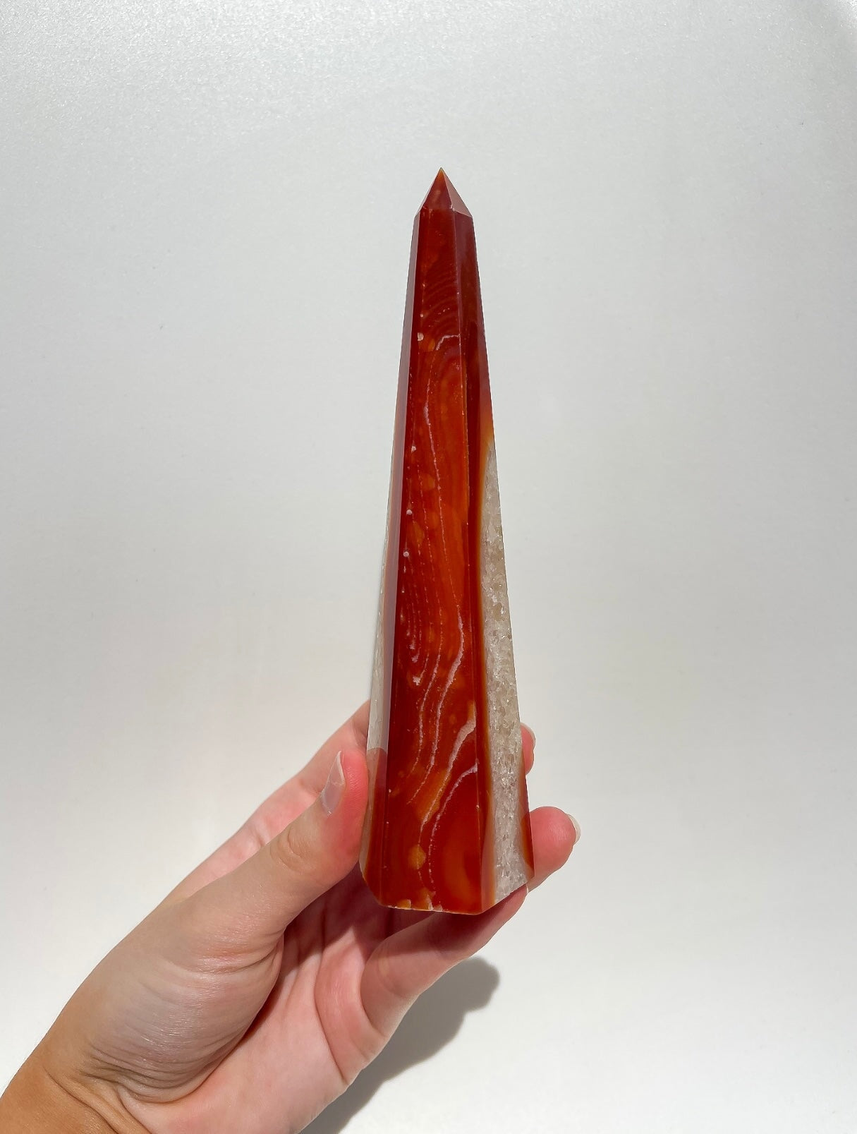 Carnelian Tower #1 Halo Quartz 