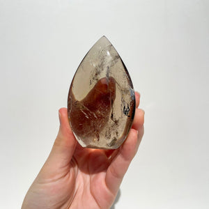 Smokey Quartz Teardrop #1 Halo Quartz 