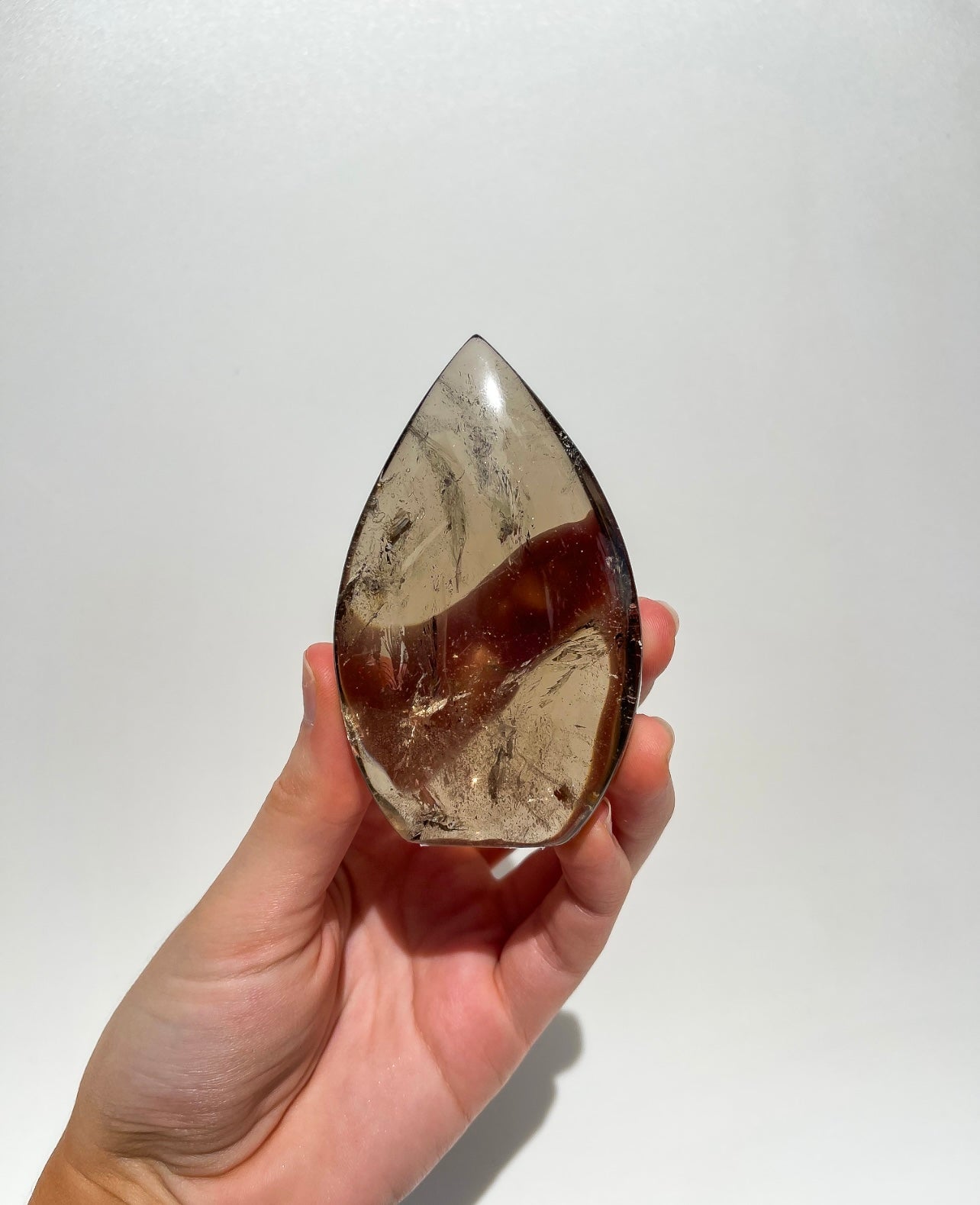 Smokey Quartz Teardrop #1 Halo Quartz 