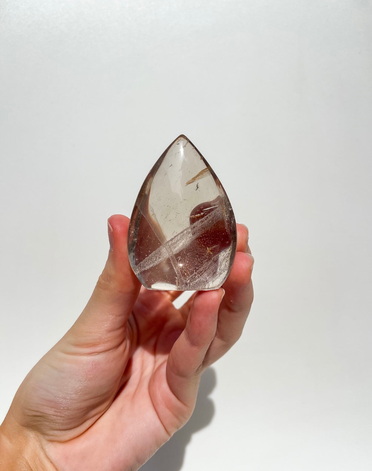 Smokey Quartz Teardrop #4 Halo Quartz 