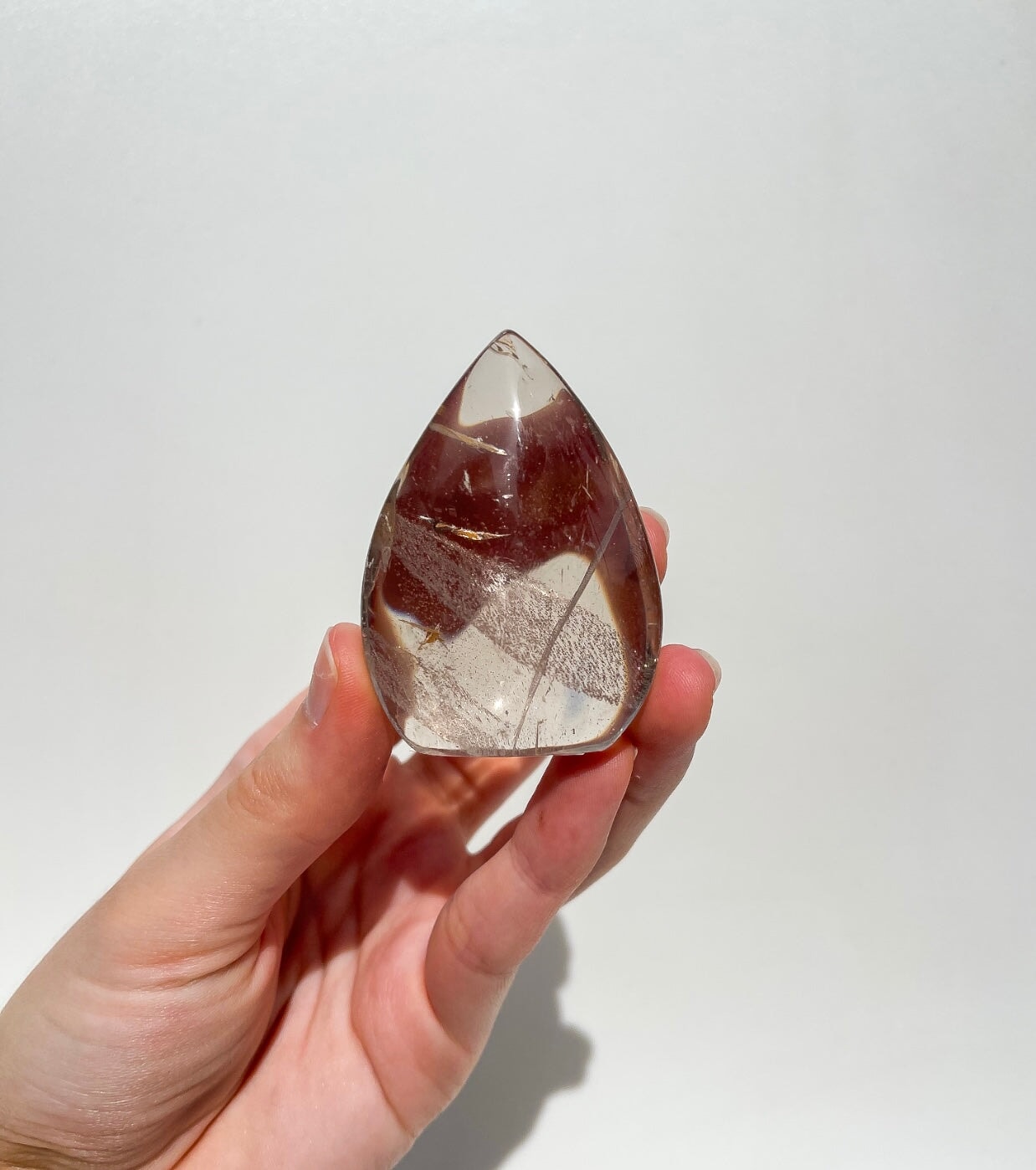 Smokey Quartz Teardrop #4 Halo Quartz 