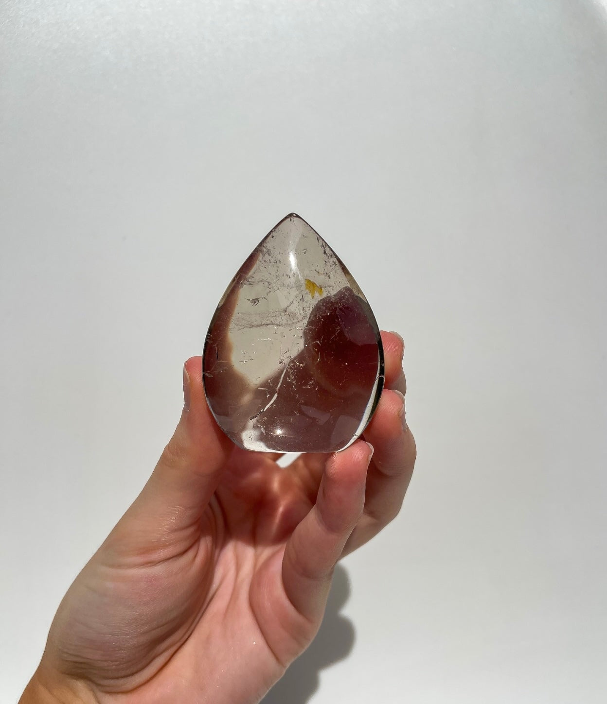 Smokey Quartz Teardrop #3 Halo Quartz 