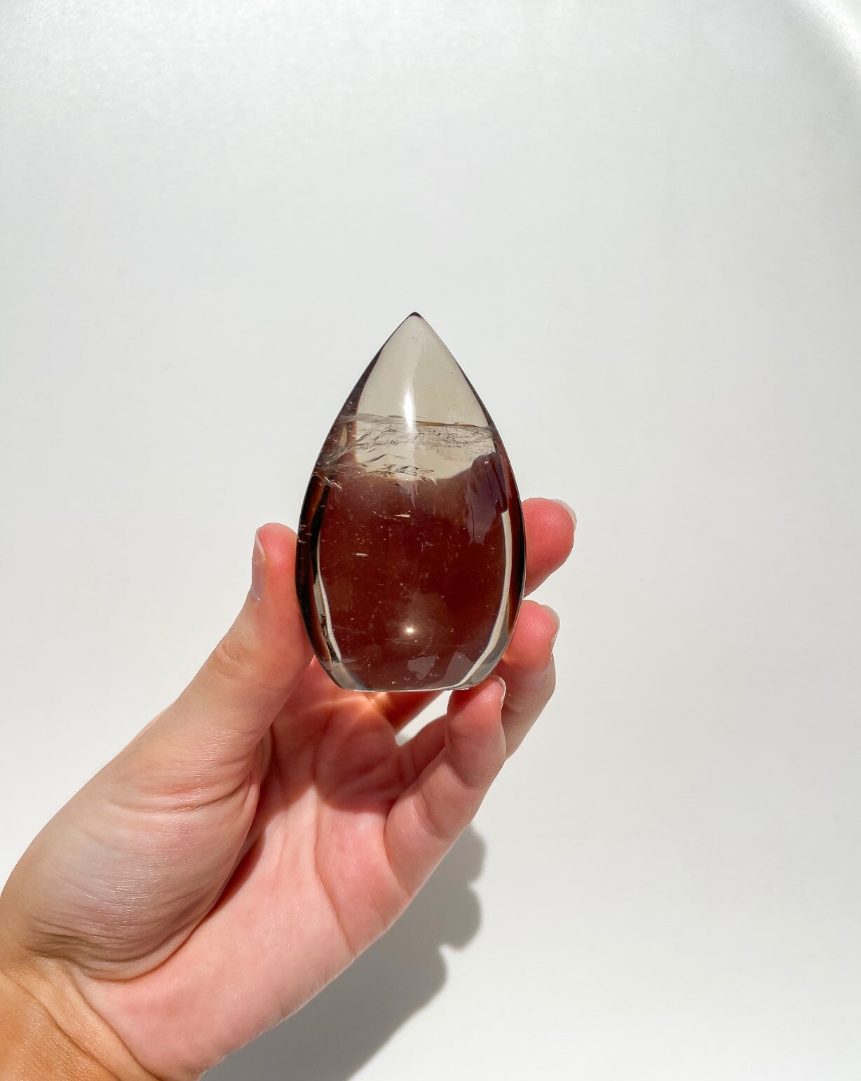 Smokey Quartz Teardrop #2 Halo Quartz 