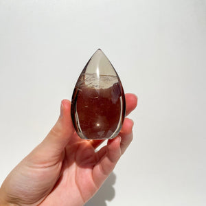 Smokey Quartz Teardrop #2 Halo Quartz 