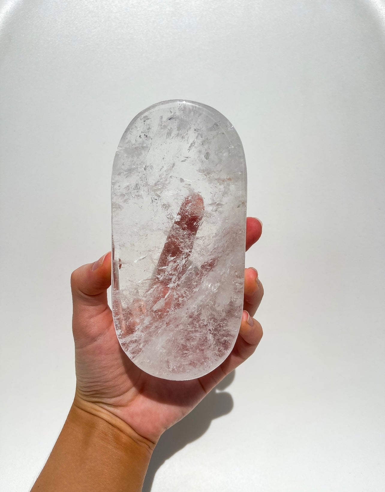 Clear Quartz Bowl/Plate #2 Halo Quartz 