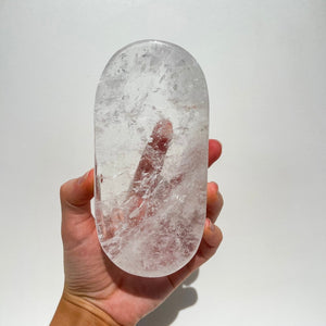 Clear Quartz Bowl/Plate #2 Halo Quartz 