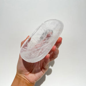 Clear Quartz Bowl/Plate #2 Halo Quartz 