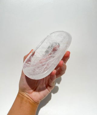 Clear Quartz Bowl/Plate #2 Halo Quartz 