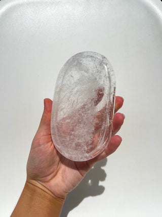 Clear Quartz Bowl/Plate #3 Halo Quartz 