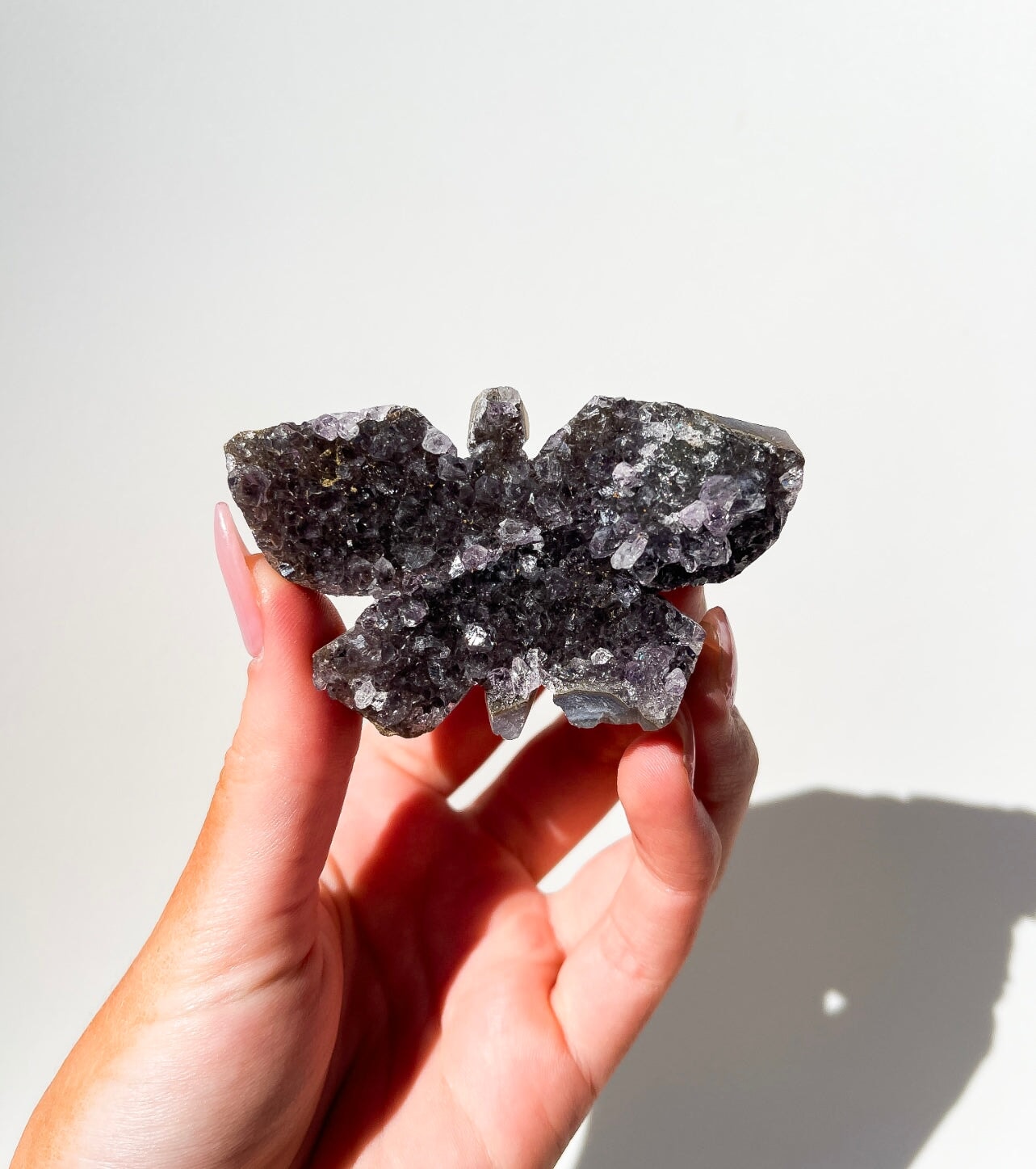 Amethyst Butterfly #1 Halo Quartz 