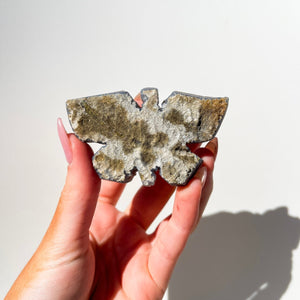 Amethyst Butterfly #1 Halo Quartz 