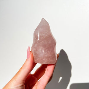 Rose Quartz Flame #2 Halo Quartz 