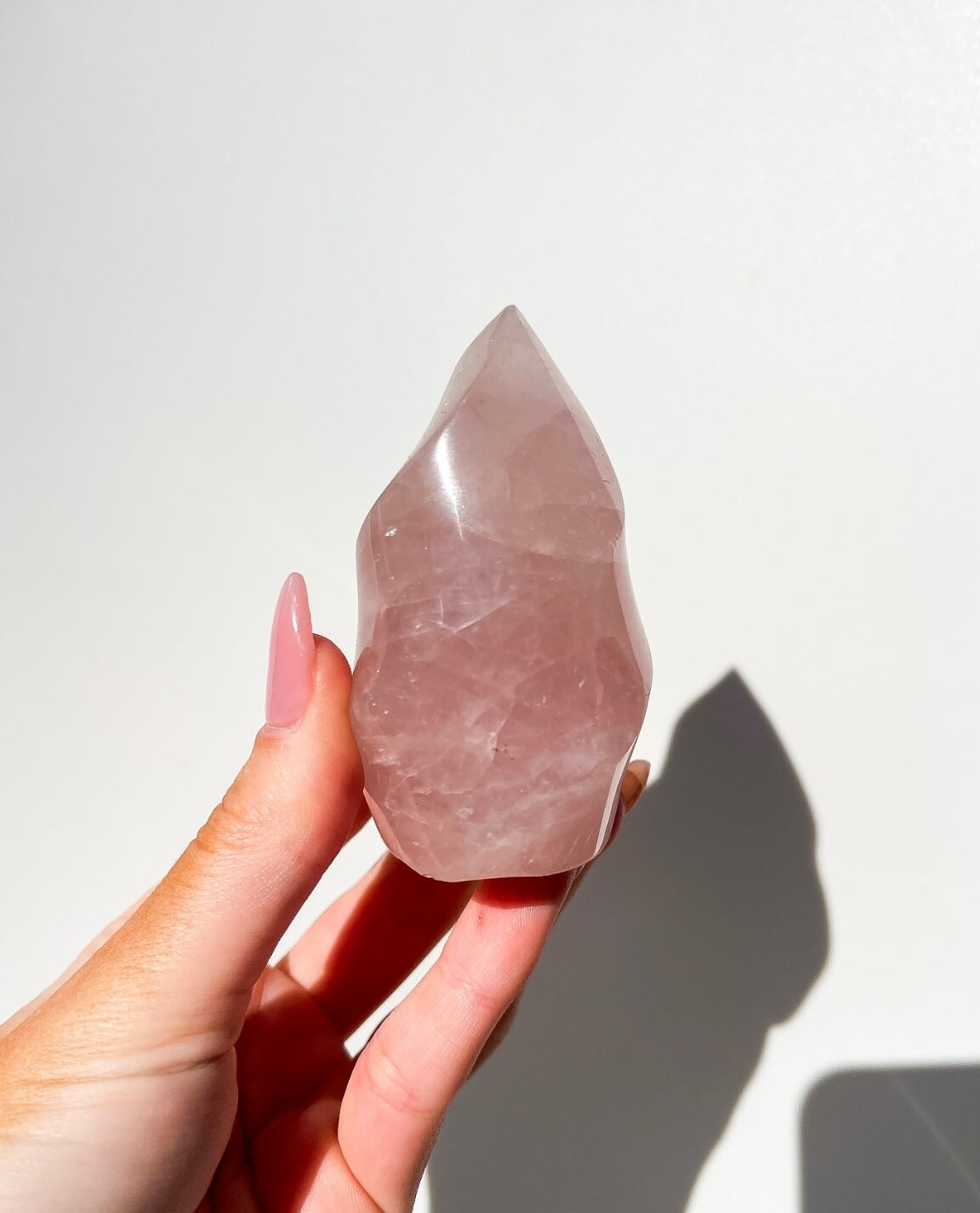 Rose Quartz Flame #2 Halo Quartz 