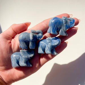 Blue Aventurine Elephant Halo Quartz 