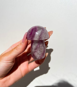 Fluorite Mushroom #1 Halo Quartz 
