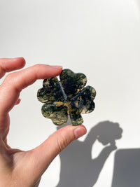 Moss Agate Clover #2