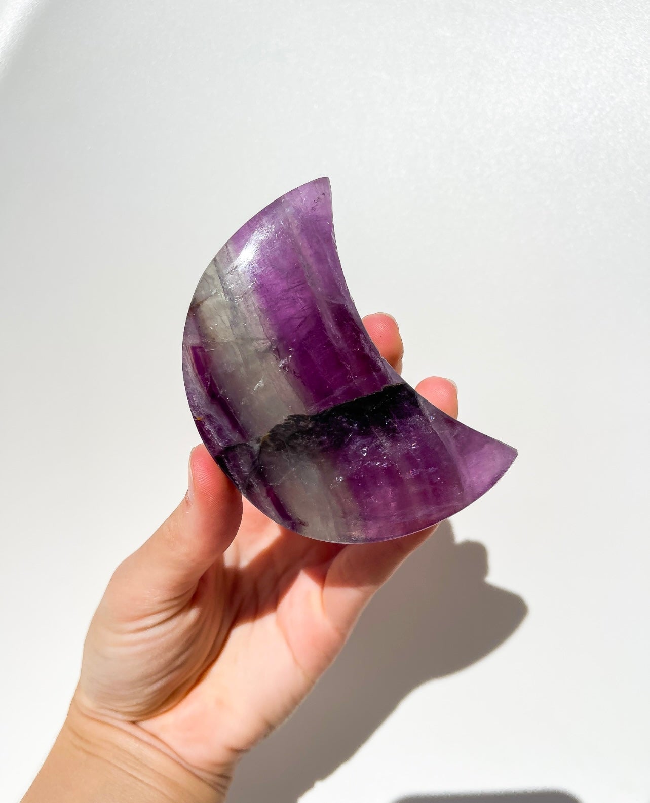 Fluorite Moon #1 Halo Quartz 