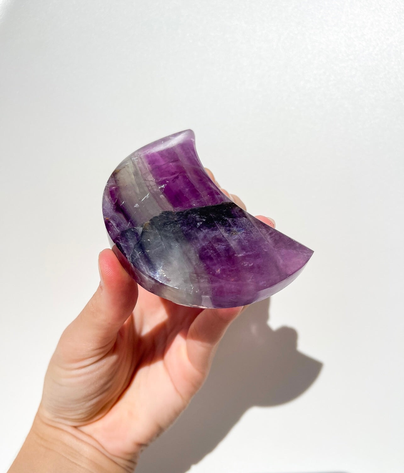 Fluorite Moon #1 Halo Quartz 