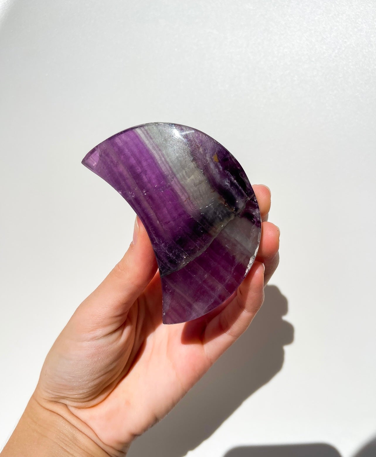Fluorite Moon #1 Halo Quartz 