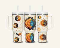 Sun & Moon Tumbler with Side Handle